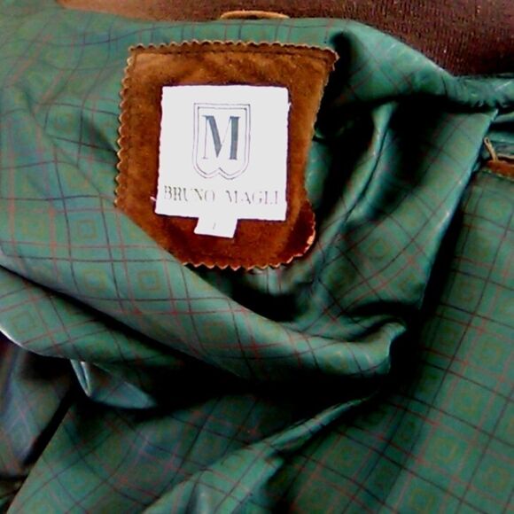 Bruno Magli Vintage Soft Suede Jacket - Picture 13 of 14